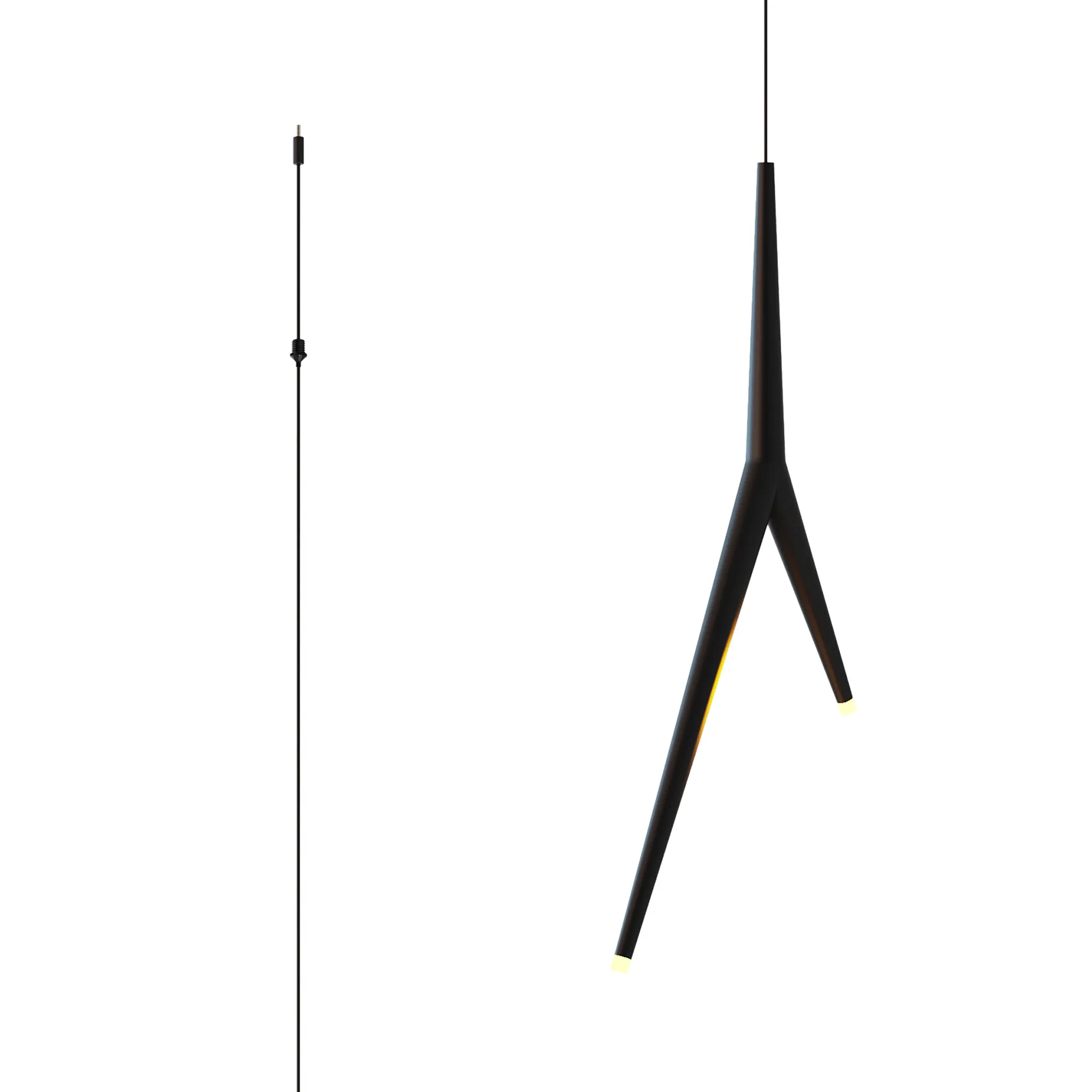 Modular Arrecife Black Ceiling Lights Mantra Single Pendant Module